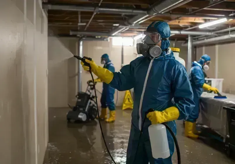 Basement Sanitization and Antimicrobial Treatment process in Sweetwater, TX